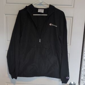 Champion Black Windbreaker Jacket